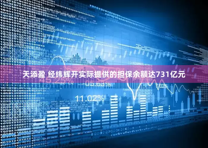 天添盈 经纬辉开实际提供的担保余额达731亿元